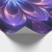 Fraktal Blume Wrapping Paper Geschenkpapier (Ecke)