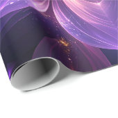 Fraktal Blume Wrapping Paper Geschenkpapier (Rolleneckpunkt)