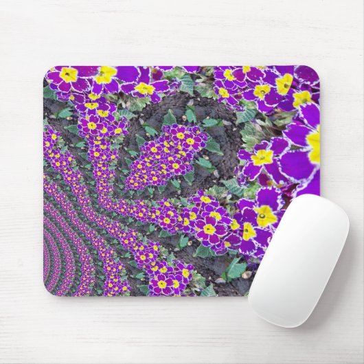 Fraktal-Blumen-Mausunterlage Mousepad (Mit Mouse)