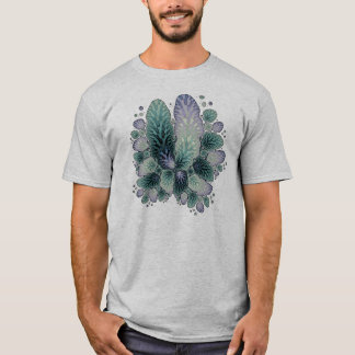 Fraktal-Blumenblätter T-Shirt