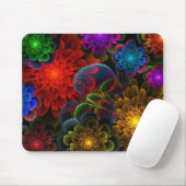 Fraktal-Blumenstrauß Mousepad (Mit Mouse)