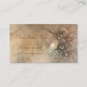 Fraktal-Blumenstrauß-Visitenkarte Visitenkarte