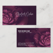 Fraktal Blüte Blume g2536 Visitenkarte (Vorne/Hinten)