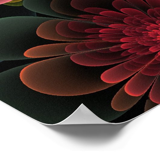 Fraktal Bouquet Poster (Ecke)