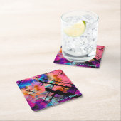 Fraktal Brainstorm Rechteckiger Pappuntersetzer (Vor Ort)