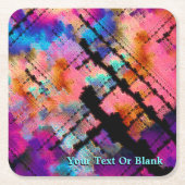 Fraktal Brainstorm Rechteckiger Pappuntersetzer (Vorderseite)