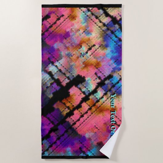 Fraktal Brainstorm Strandtuch (Vorderseite)