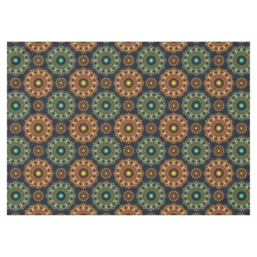 Fraktal brillante glänzende verzierte Dekoration Tischdecke (Vorderseite (Horizontal))