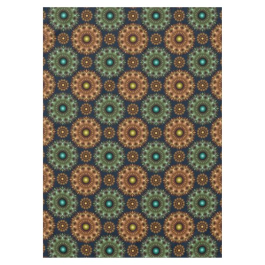 Fraktal brillante glänzende verzierte Dekoration Tischdecke (Vorderseite)