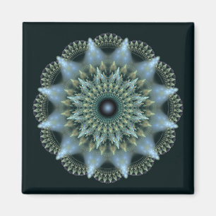 Fraktal brillante Sternendekoration Magnet