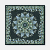 Fraktal brillante Sternendekoration Magnet (Vorne)