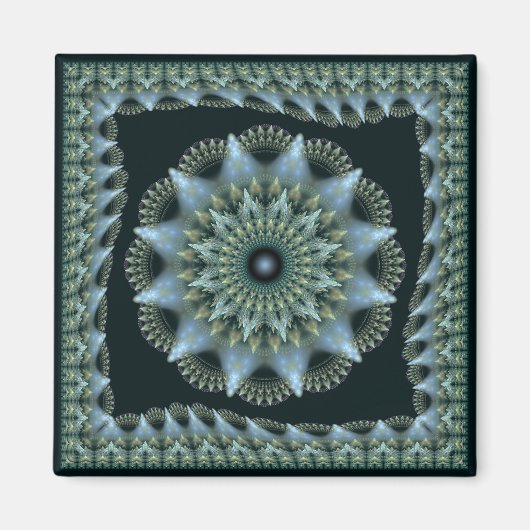 Fraktal brillante Sternendekoration Magnet (Vorne)