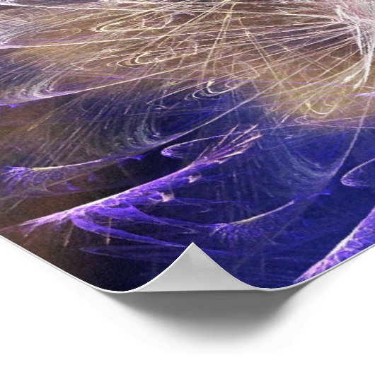 Fraktal Buddha Poster (Ecke)