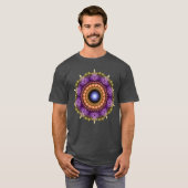 Fraktal bunte Mandala T-Shirt (Vorne ganz)