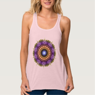 Fraktal bunte Mandala Tank Top