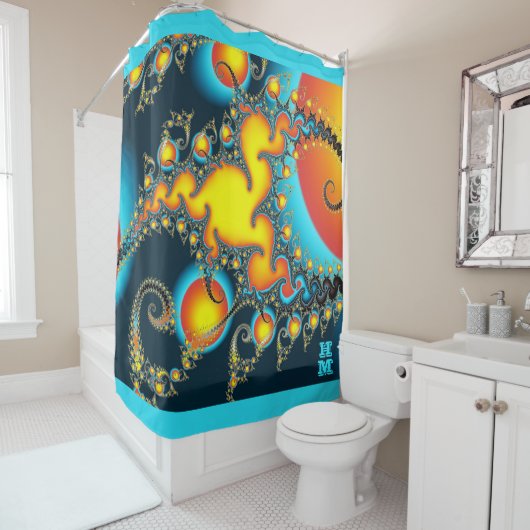 Fraktal Burst Art Duschvorhang (Beispiel)