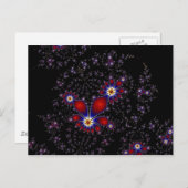 Fraktal Burst Postkarte (Vorne/Hinten)