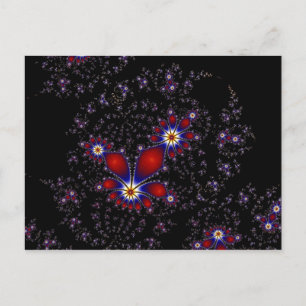 Fraktal Burst Postkarte