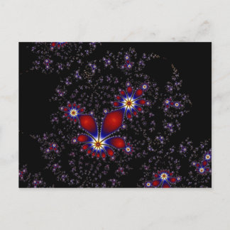 Fraktal Burst Postkarte