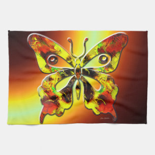 Fraktal Butterfly Art 1 Küchentuch