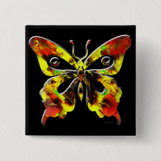 Fraktal Butterfly Art 1 Schaltfläche Button
