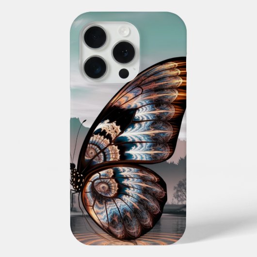Fraktal Butterfly Art Case-Mate iPhone Hülle (Rückseite)