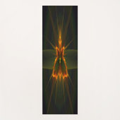 Fraktal Butterfly auf schwarzem Hintergrund Yogamatte (Vorderseite)