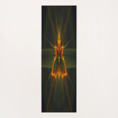 Fraktal Butterfly auf schwarzem Hintergrund Yogamatte (Rückseite)