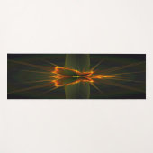 Fraktal Butterfly auf schwarzem Hintergrund Yogamatte (Vorderseite (Horizontal))