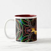 Fraktal Butterfly Individuelle Name Tasse (Links)