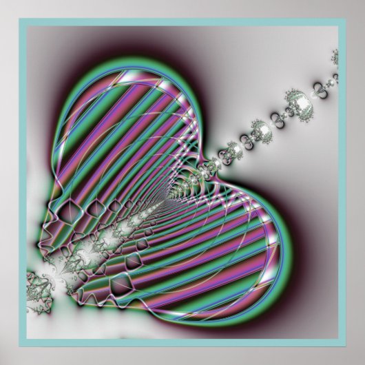 Fraktal Butterfly Poster (Vorne)