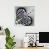 Fraktal Butterfly Poster (Heimbüro)