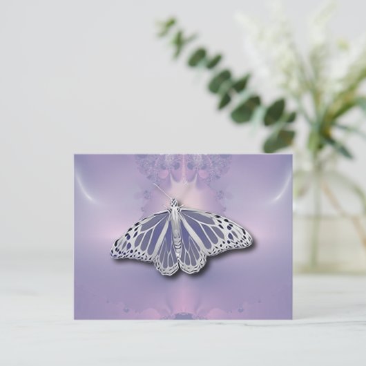 FRAKTAL BUTTERFLY POSTKARTE (Stehend Vorderseite)