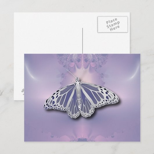 FRAKTAL BUTTERFLY POSTKARTE (Vorne/Hinten)
