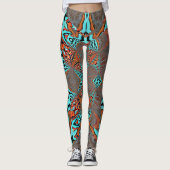 Fraktal Butterfly Star der Zukunft Leggings (Vorderseite)
