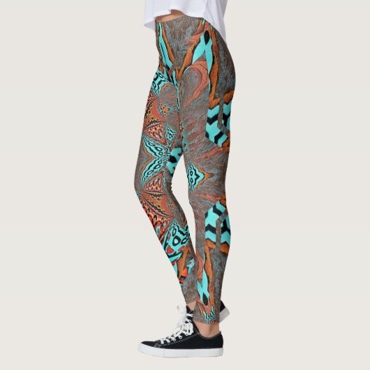 Fraktal Butterfly Star der Zukunft Leggings (Links)