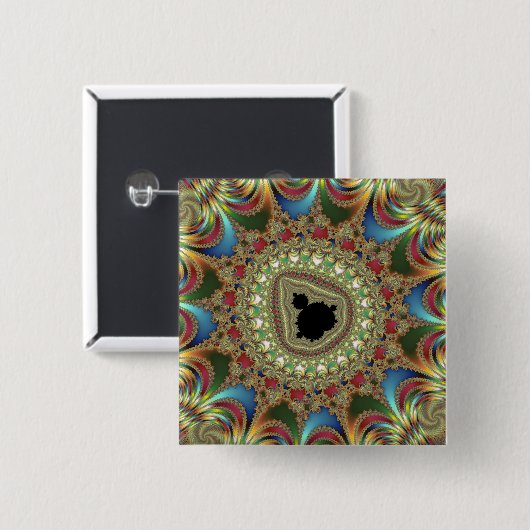 Fraktal Button (Vorne & Hinten)