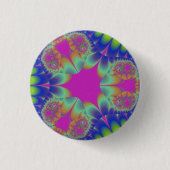 Fraktal Cactus Bloom Button (Vorderseite)