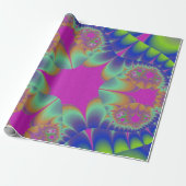 Fraktal Cactus Bloom Geschenkpapier (Ungerollt)