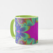Fraktal Cactus Bloom Tasse (Vorderseite Links)