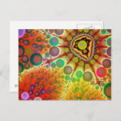 Fraktal Caldera Postkarte (Vorne/Hinten)