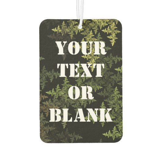 Fraktal Camouflage Autolufterfrischer (Rückseite)