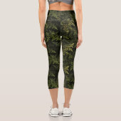 Fraktal Camouflage Capri Leggings (Rückseite)