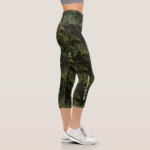 Fraktal Camouflage Capri Leggings