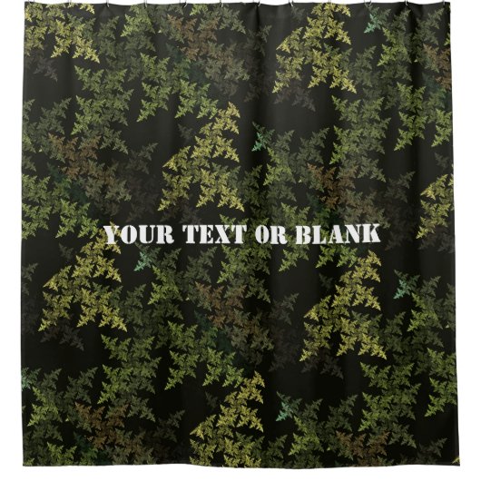 Fraktal Camouflage Duschvorhang (Vorderseite)