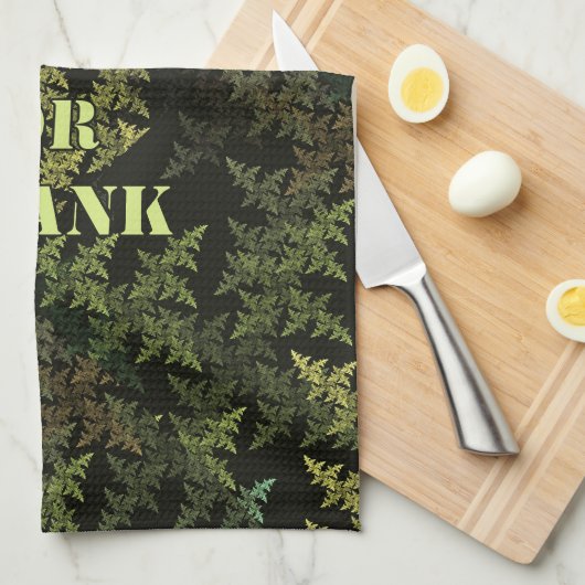 Fraktal Camouflage Geschirrtuch (Viertel Falte)