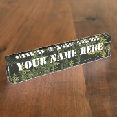 Fraktal Camouflage Namensplakette (Seite)