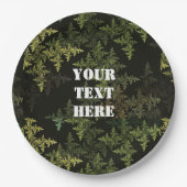 Fraktal Camouflage Pappteller (Vorderseite)