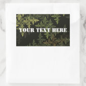 Fraktal Camouflage Rechteckiger Aufkleber (Tasche)