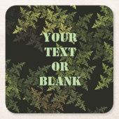 Fraktal Camouflage Rechteckiger Pappuntersetzer (Vorderseite)